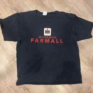 International harvester mccormick farmall black tee